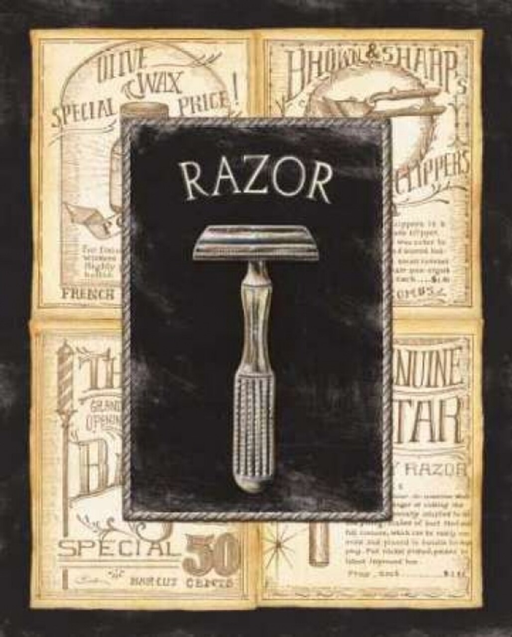 Grooming Razor Poster Print by Charlene Audrey - Item # VARPDXAUD085